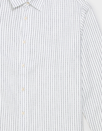 JACK & JONES James Split Stripe Mens Button Up Long Sleeve Shirt Alternative Image