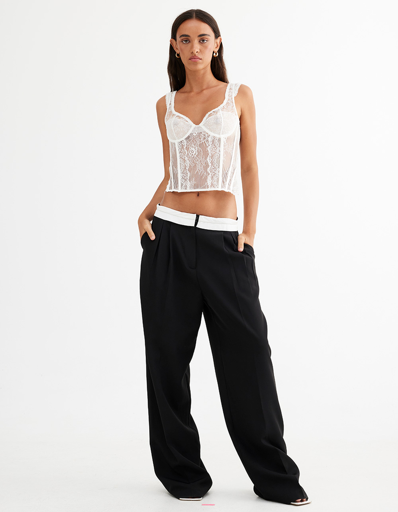 LIONESS Womens Lace Corset image number 3