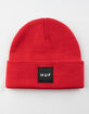 HUF Essentials Box Logo Red Beanie image number 1
