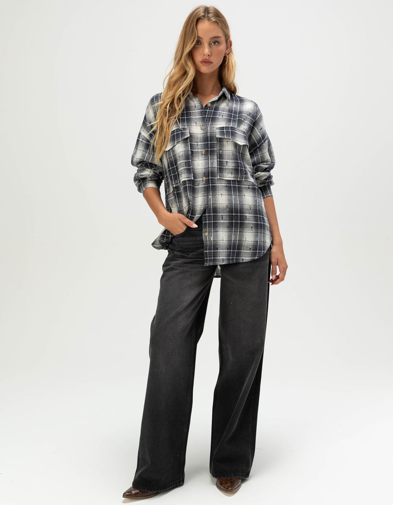 ACOA Womens Oversized Flannel image number 1