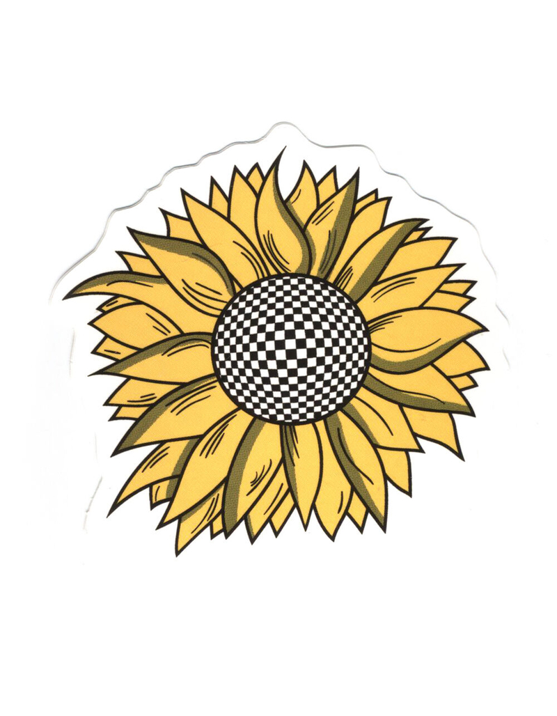 Sunflower Checker Sticker image number 0