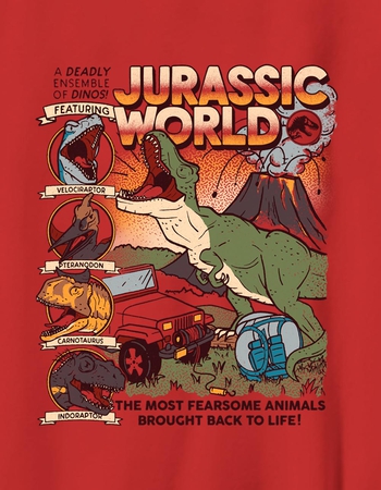 JURASSIC WORLD REBIRTH Cartoon Comic Unisex Kids Tee Alternative Image