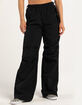 LOVE TREE Womens Nylon Parachute Pants image number 2