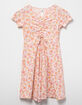 HEART AND ARROW Floral Cinch Front Girls Dress image number 1