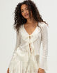 NECTAR CLOTHING Boho Womens Long Sleeve Lace Top image number 1