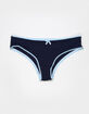 FULL TILT Bow Lace Trim Rib Cheeky Panties image number 1