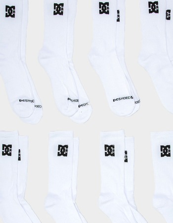 DC SHOES 8 Pack Mens Crew Socks Alternative Image