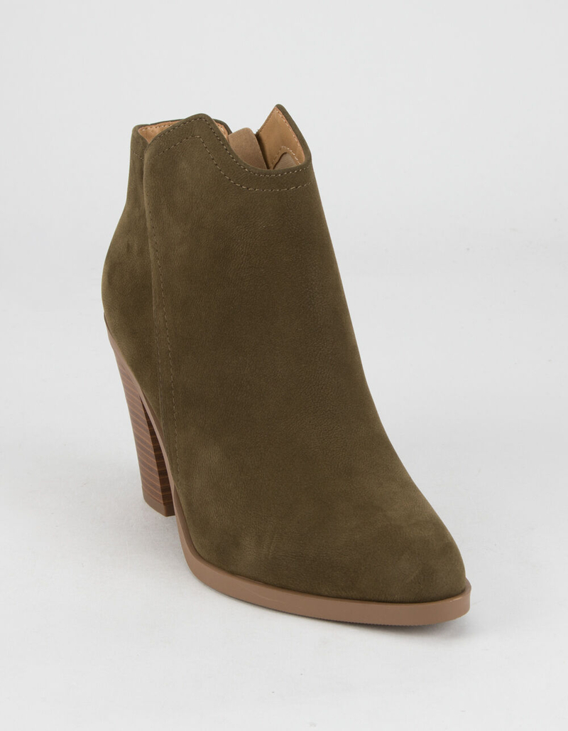 SODA Womens Olive Ankle Booties image number 0