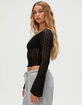 FULL TILT Womens Off The Shoulder Lace Top image number 3