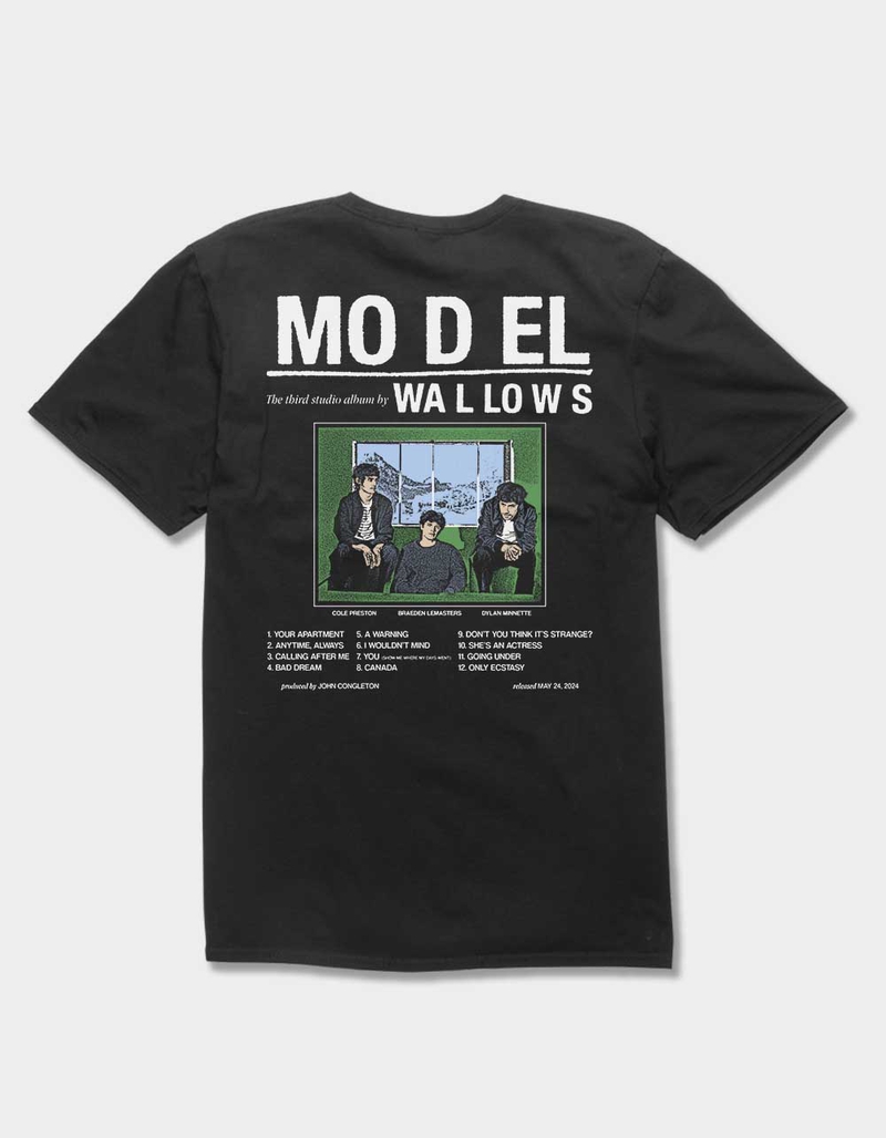 WALLOWS Model Tracklist Unisex Tee image number 1