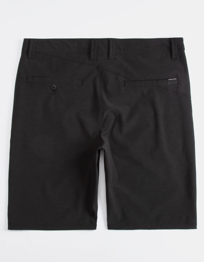 VOLCOM Frickin' Surf N' Turf Static Black Mens Hybrid Shorts image number 1