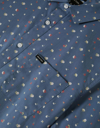 BRIXTON Charter Print Mens Button Up Shirt Alternative Image