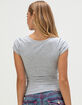 BOZZOLO Womens Square Neck Tee image number 4