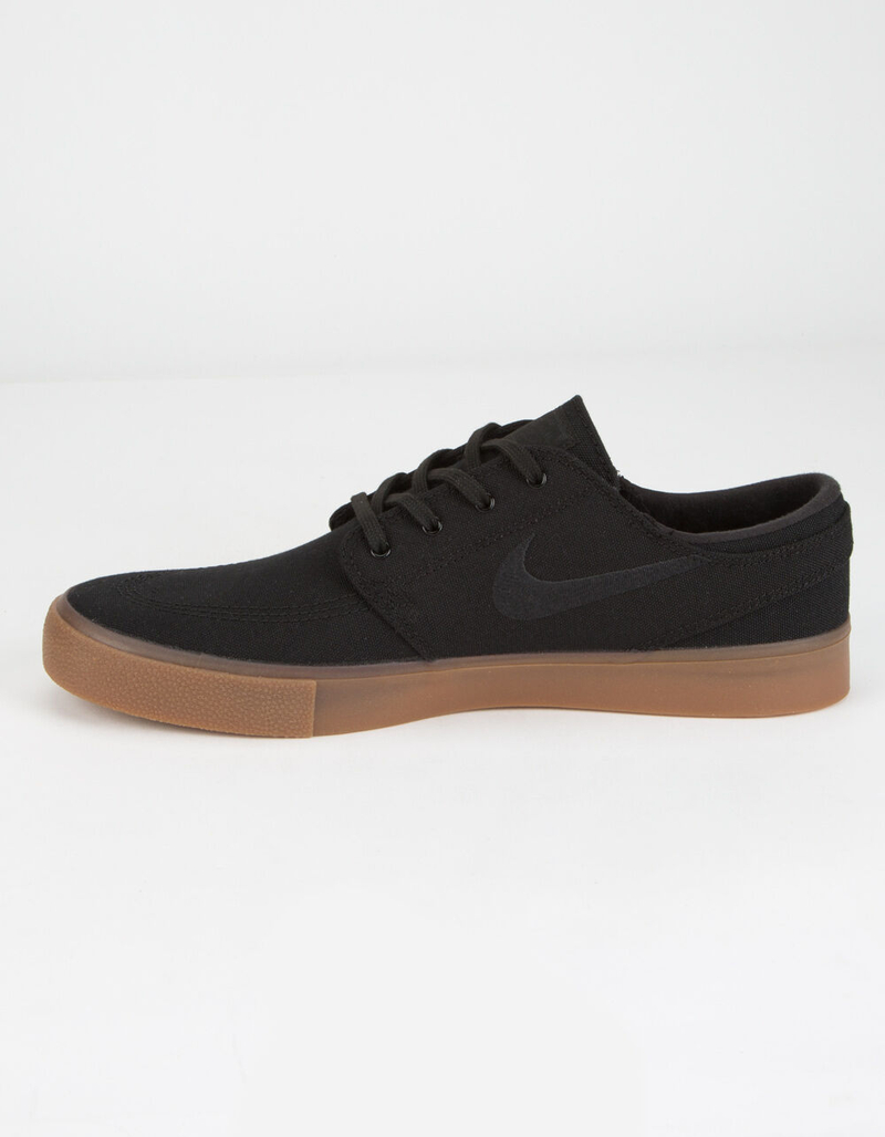 NIKE SB Zoom Stefan Janoski Canvas RM Black & Black-Gum Light Shoes image number 3