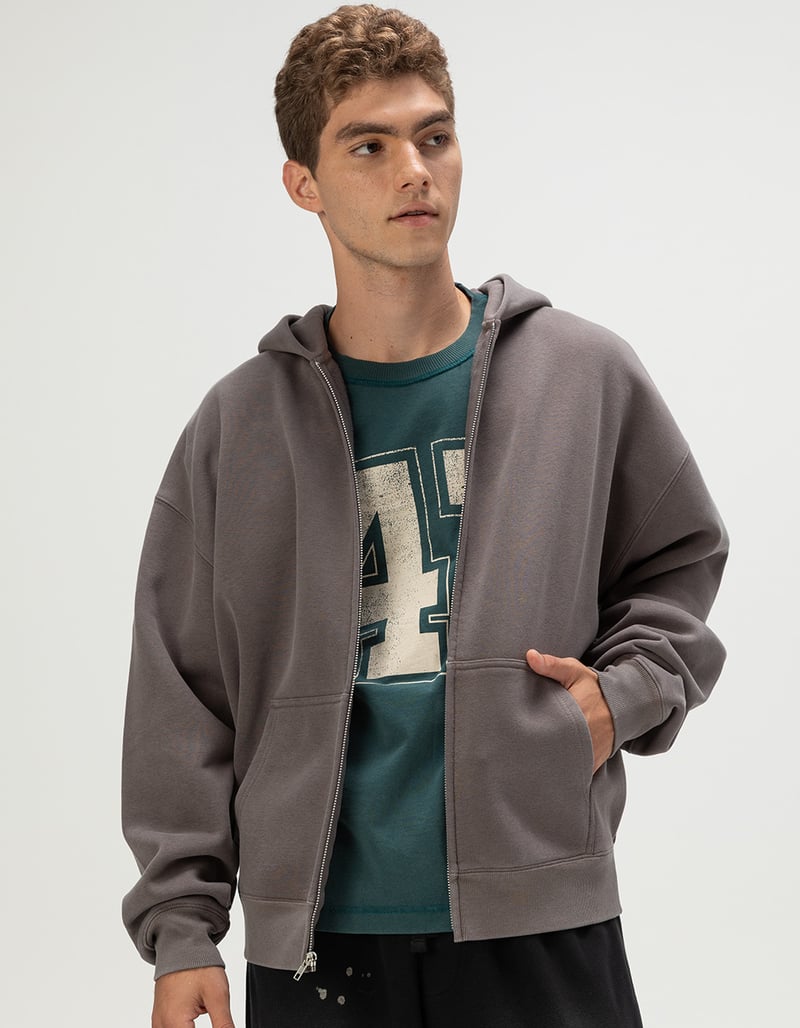 RSQ Mens Oversized Zip-Up Hoodie image number 0