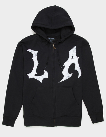 SAME GANG LA Grunge Mens Zip-Up Hoodie Primary Image