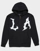 SAME GANG LA Grunge Mens Zip-Up Hoodie image number 1