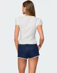 EDIKTED Antonella Cotton Button Up Top image number 5
