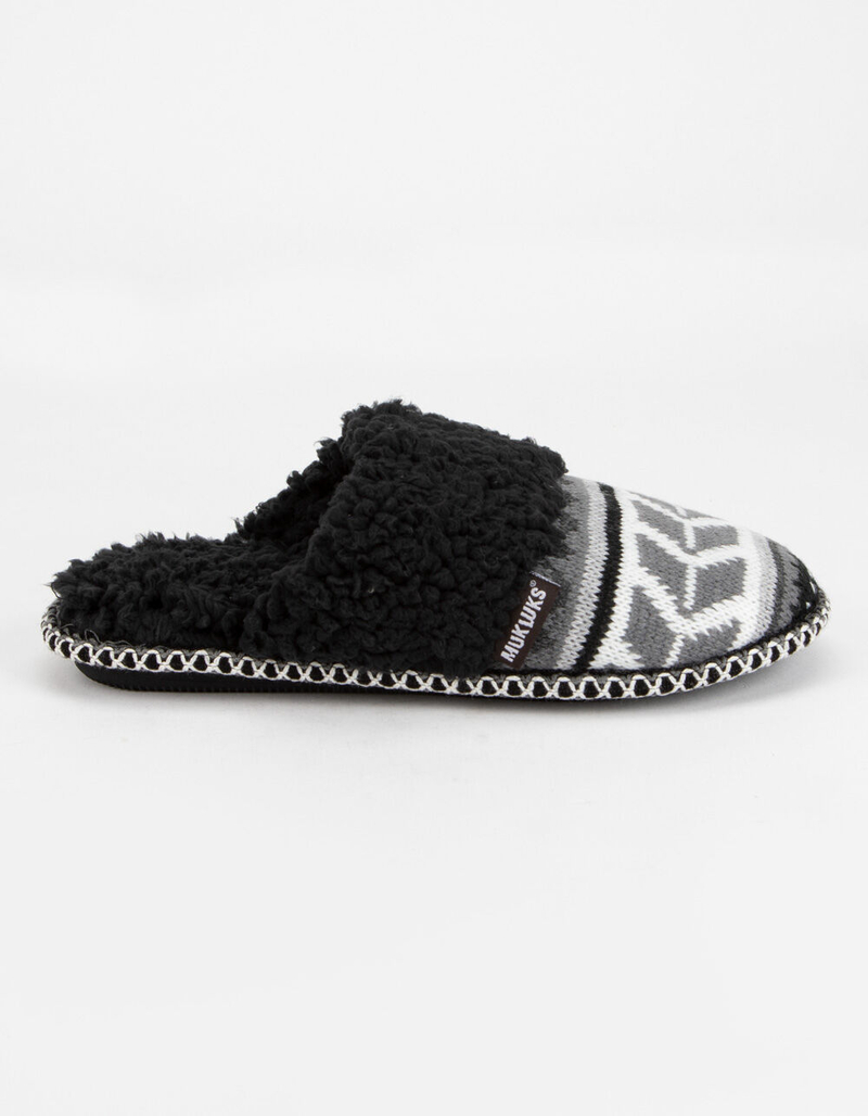 MUK LUKS Frida Fairisle Grey Womens Slippers image number 2