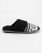 MUK LUKS Frida Fairisle Grey Womens Slippers image number 3