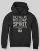 HOLIDAY Full Of Spirit Unisex Ugly Holiday Hoodie image number 1