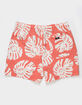 RSQ Mens Tropical Leaf 5'' Swim Shorts image number 3