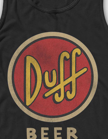 THE SIMPSONS Vintage Duff Logo Unisex Tank Top Alternative Image