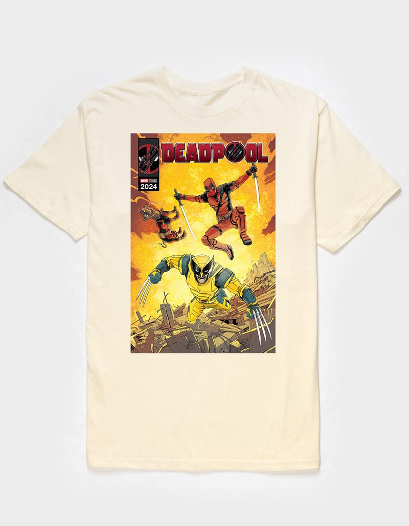 DEADPOOL & WOLVERINE Fighting Unisex Tee image number 0
