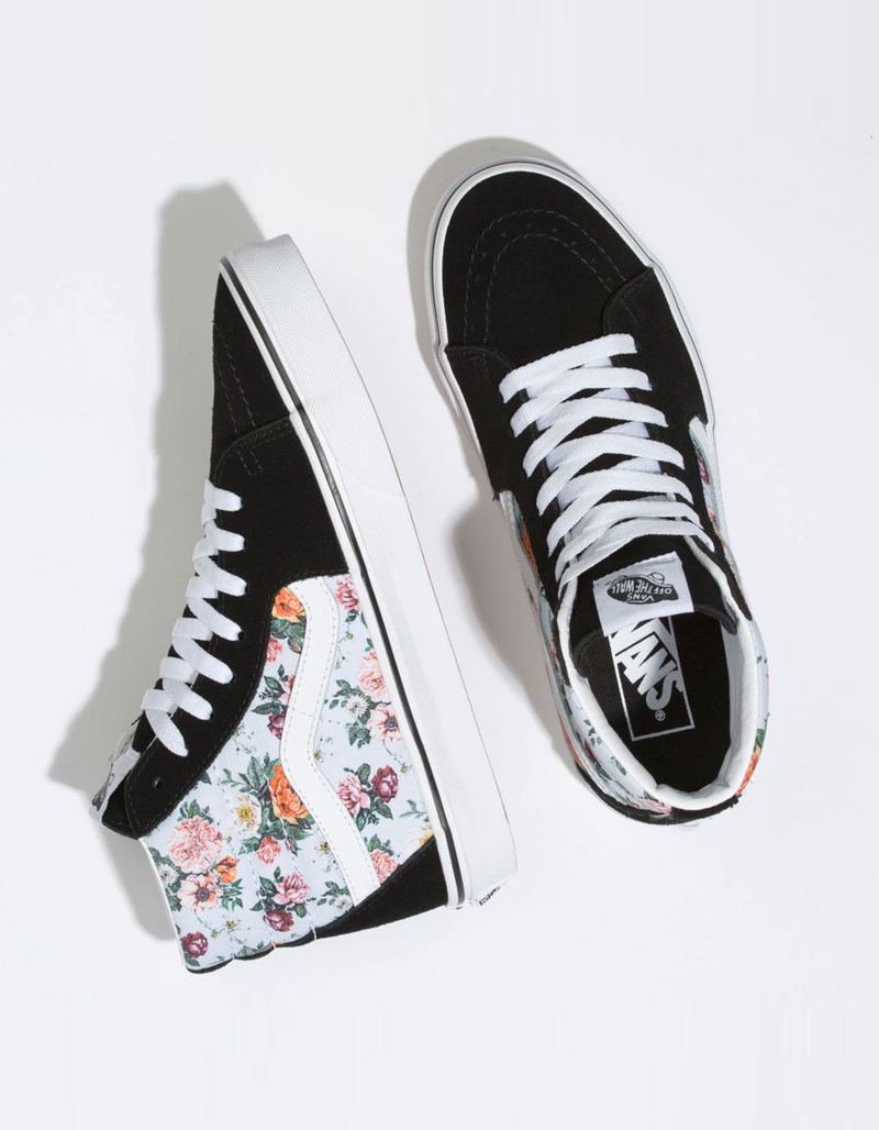 VANS Garden Floral Sk8-Hi True White Womens Shoes image number 2