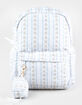 TILLYS Quilted Floral Stripe Backpack image number 1