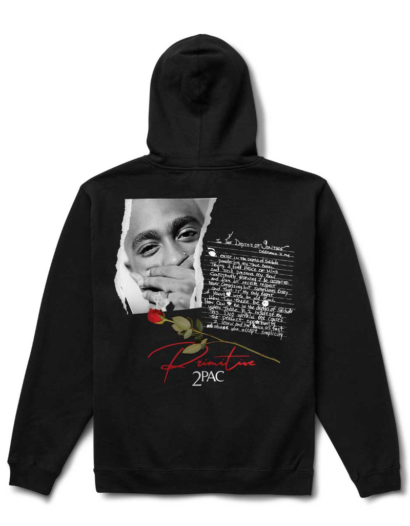PRIMITIVE x Tupac Lyrics II Mens Hoodie image number 0