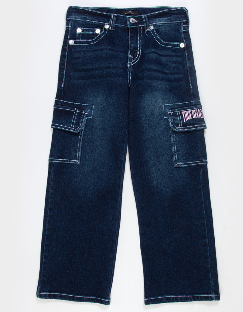 TRUE RELIGION Star Stitch Girls Cargo Jeans image number 0