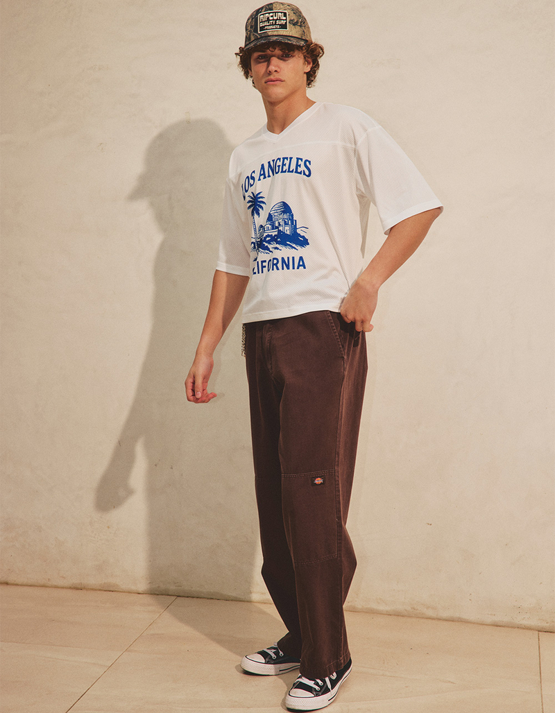 DICKIES Worn In Mens Double Knee Work Pants image number 6