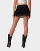 EDIKTED Ruffle Lace Low Rise Womens Mini Skirt image number 5