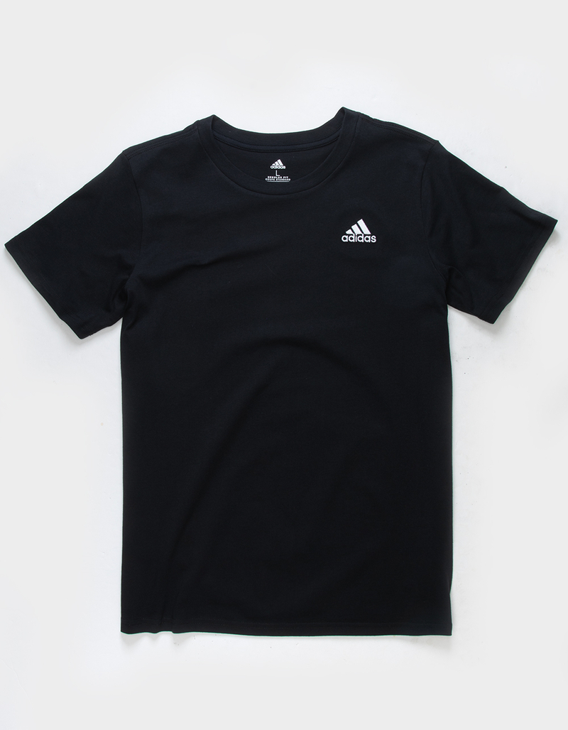 ADIDAS Embroidered Logo Boys Tee BLACK Tillys