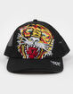 ED HARDY Rhinestone Tiger Womens Trucker Hat image number 2