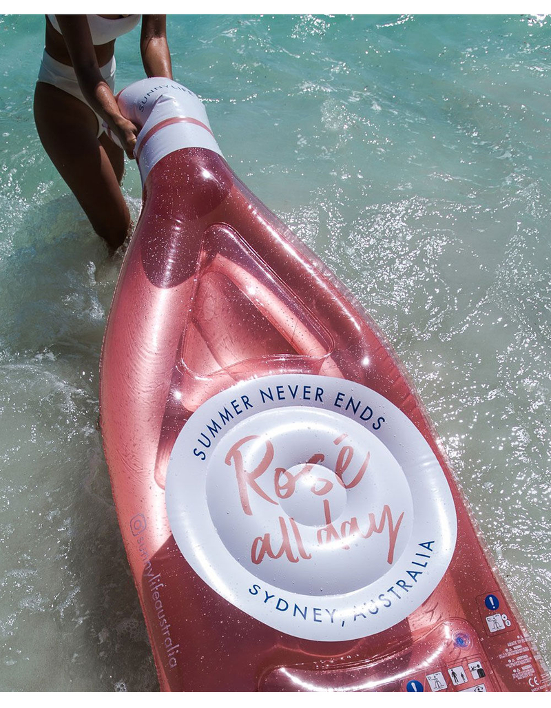 SUNNYLIFE Rose Bottle Float image number 3