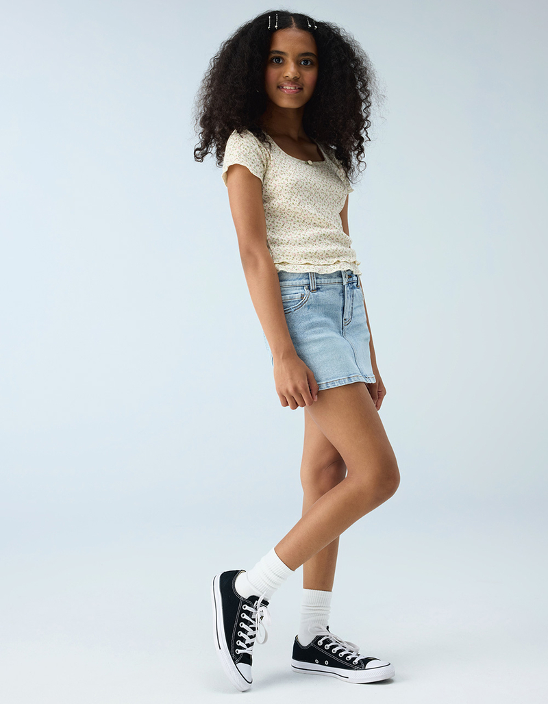 RSQ Girls Butterfly 2 Button Denim Skort image number 0