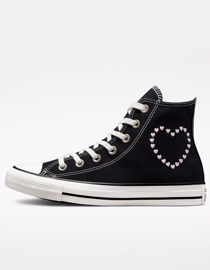 CONVERSE Chuck Taylor All Star Embroidered Hearts Womens Shoes image number 2