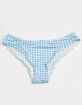 SKY & SPARROW Gingham Ruched Cheeky Panties image number 1