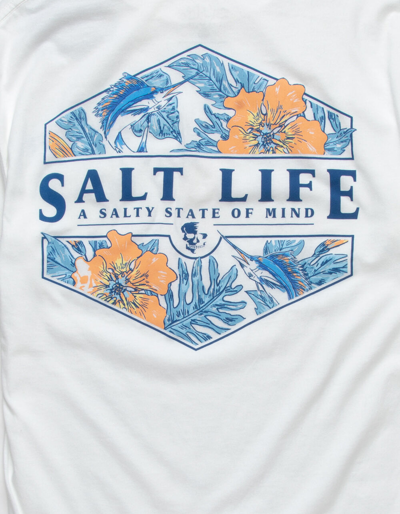 SALT LIFE Sailin Tropics Mens Tee image number 2
