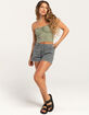 RSQ Womens Washed Cinch Tube Top image number 2