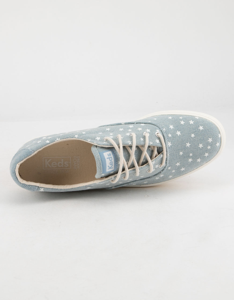 KEDS Rise Denim Star Light Blue Womens Shoes image number 2