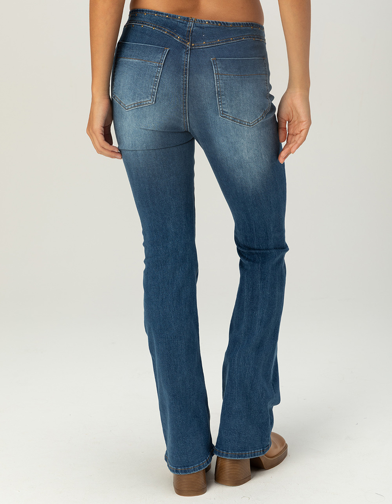 RSQ Womens Low Rise Studded Bootcut Jeans image number 4