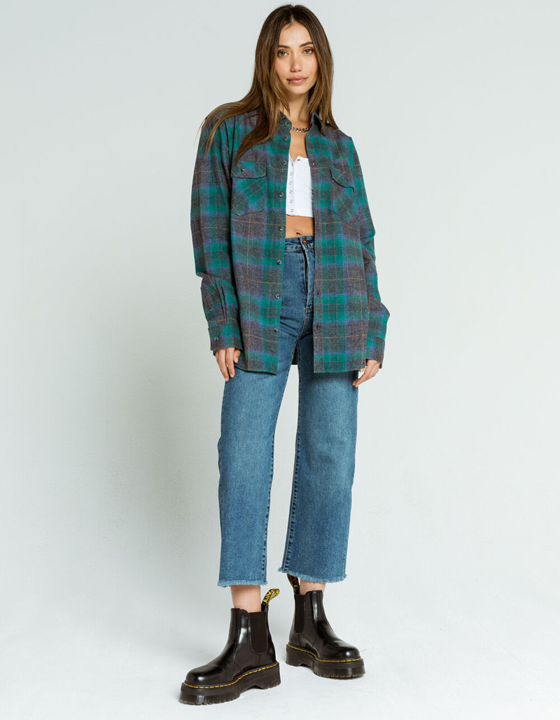 RSQ Collective Heather Womens Flannel Shirt image number 3