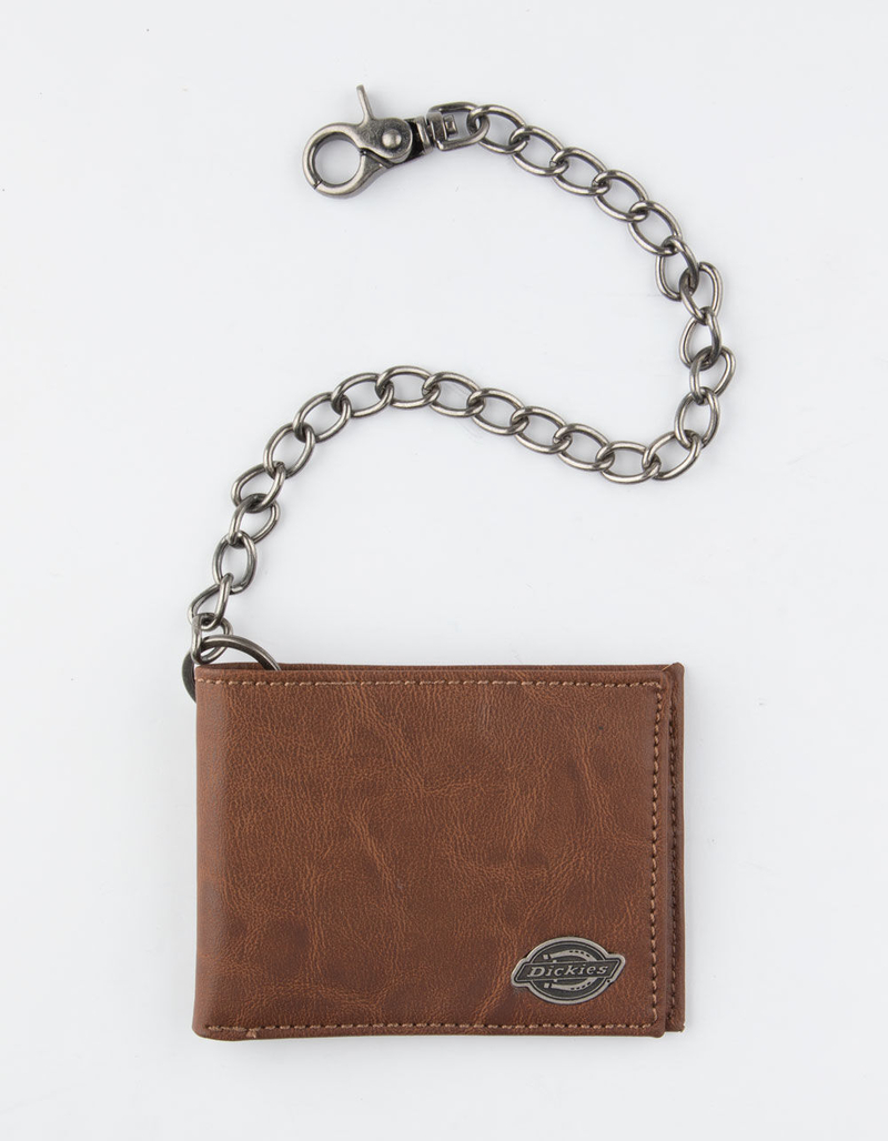 DICKIES Slimfold Tan Chain Wallet image number 0