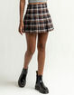 FULL TILT Pleat Plaid Skirt image number 2