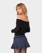 EDIKTED Tamara Fold Over Knit Top image number 4