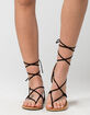 CITY CLASSIFIED Lace Up Leg Wrap Womens Sandals image number 2