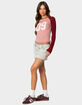 EDIKTED 09 Raglan Long Sleeve Tee image number 4